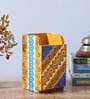Multicolour Engineered Wood Pen Stand