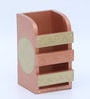 Multicolour Engineered Wood Pen Stand