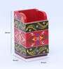 Multicolour Engineered Wood Pen Stand