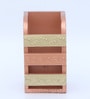 Multicolour Engineered Wood Pen Stand