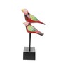 Bird Multicolour Engineered Wood Figurine