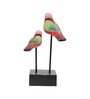 Bird Multicolour Engineered Wood Figurine