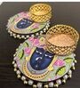 Shri Krishna Green Engineered Wood Tea Light Holder