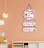 Multicolour Engineered Wood Wall Hanging