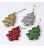 Multicolour Sparkyl (Set of 4) Christmas Tress Hanging Ornaments
