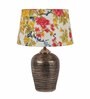 Hamilton Multicolour Fabric Shade Night Lamp With Teracotta Base