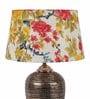 Hamilton Multicolour Fabric Shade Night Lamp With Teracotta Base
