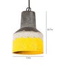 Multicolour Fabric Single Hanging Light