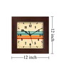 Geometrical Multicolour Fiber Square Wall Clock