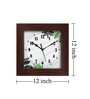 Modern Multicolour Fiber Square Wall Clock