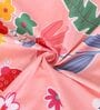 Pink Floral 210 TC Polycotton 1 Double Bedsheet with 2 Pillow Covers