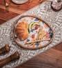 Multicolour Floral Acacia Wood Serving Tray