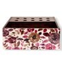 Floral Multicolour Wooden Table Desk Organizer