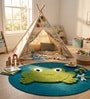 Multicolour Frpppy Frog 29x22 Inches Anti Skid Shape Rug