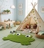 Multicolour Frpppy Frog 29x22 Inches Anti Skid Shape Rug