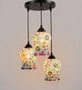 Xavier Multicolour Glass Cluster Hanging Light