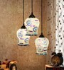 Horus Multicolour Glass Cluster Hanging Light