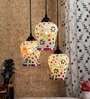 Xavier Multicolour Glass Cluster Hanging Light