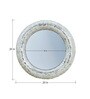 Glass Round Wall Mirror in Silver colour