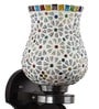 Multicolour Glass And Wood Wall Light