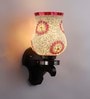 Creative Multicolour Glass and Wood Wall Sconces