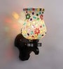 Fergal Multicolour Glass and Wood Wall Sconces
