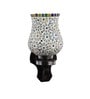 Multicolour Glass And Wood Wall Light