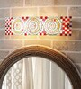 Shea Red & White Glass Bath Lights