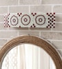 Shea Red & White Glass Bath Lights