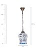 Betty Blue Glass Hanging Light