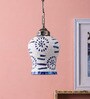Betty Blue Glass Hanging Light
