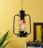 Multicolour Glass Lantern