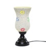 Hertz Multicolour Glass Shade Table Lamp With Metal Base