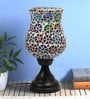Gerard Multicolour Glass Shade Table Lamp With Metal Base