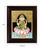 Multicolour Gold Plated Dhana Lakshmi Framed Tanjore Painting