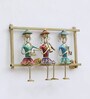 Multicolour Hand Painted  Musician Doll Frame Wall Art