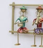 Multicolour Hand Painted  Musician Doll Frame Wall Art
