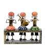 Multicolour Iron Decorative Musician Figurine