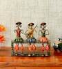 Multicolour Iron Decorative Musician Figurine