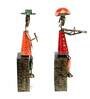 Multicolour Iron Decorative Musician Figurine Set of 2