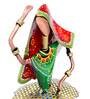 Green And Blue Iron Decorative Musician Figurine Set of 2
