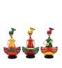 Multicolour Iron Decorative Musician Set of 3