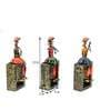 Multicolour Metal Decorative Musician Figurine Set of 3