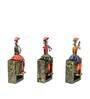 Multicolour Metal Decorative Musician Figurine Set of 3
