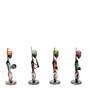 Multicolour Iron Decorative Musician Figurine Set Of 4