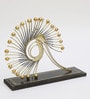 Metal Peacock Blue Bird Figurines