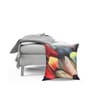 Multicolour Jute Abstract 16x16 inches Cushion Cover (5Pc)