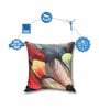 Multicolour Jute Abstract 16x16 inches Cushion Cover (5Pc)