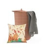 Multicolour Jute Floral 16x16 inches Cushion Cover (5Pc)
