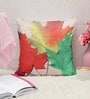 Multicolour Jute Floral 16x16 inches Cushion Cover (5Pc)